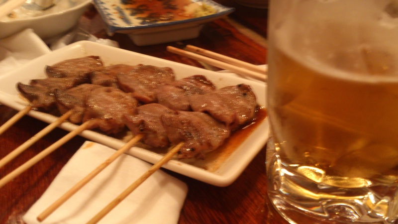 名古屋の居酒屋 鶏厨房でハツと白肝を食べてみる