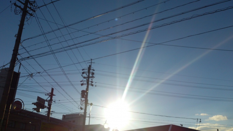 今日は天気が良かったなぁ