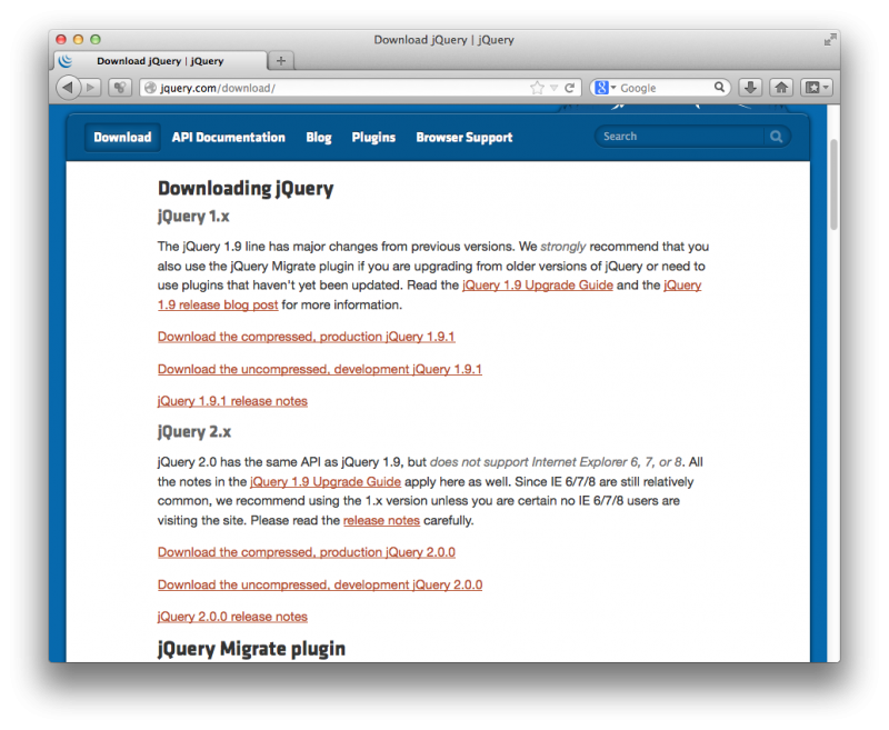 JavaScriptメモ jQueryを使ってみる