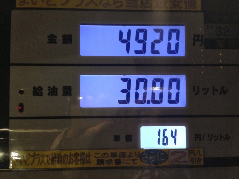 ガソリン高!!