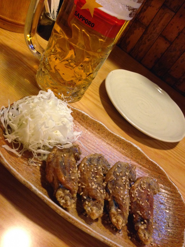 名古屋の居酒屋 風来坊で手羽先を食べてみる
