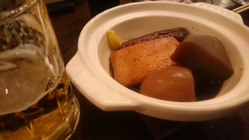 名古屋の居酒屋 炉端焼き かぶと 名駅本店でおでんを食べながら一杯飲んでみる