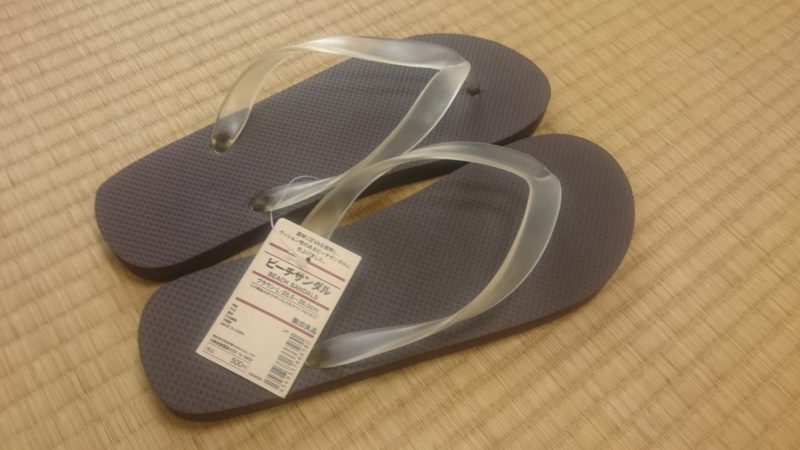 無印良品のビーチサンダルを買ってみる