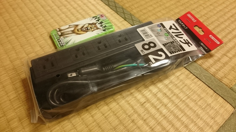 バッファローの電源マルチタップBSTAPSDC820BKを買ってみる