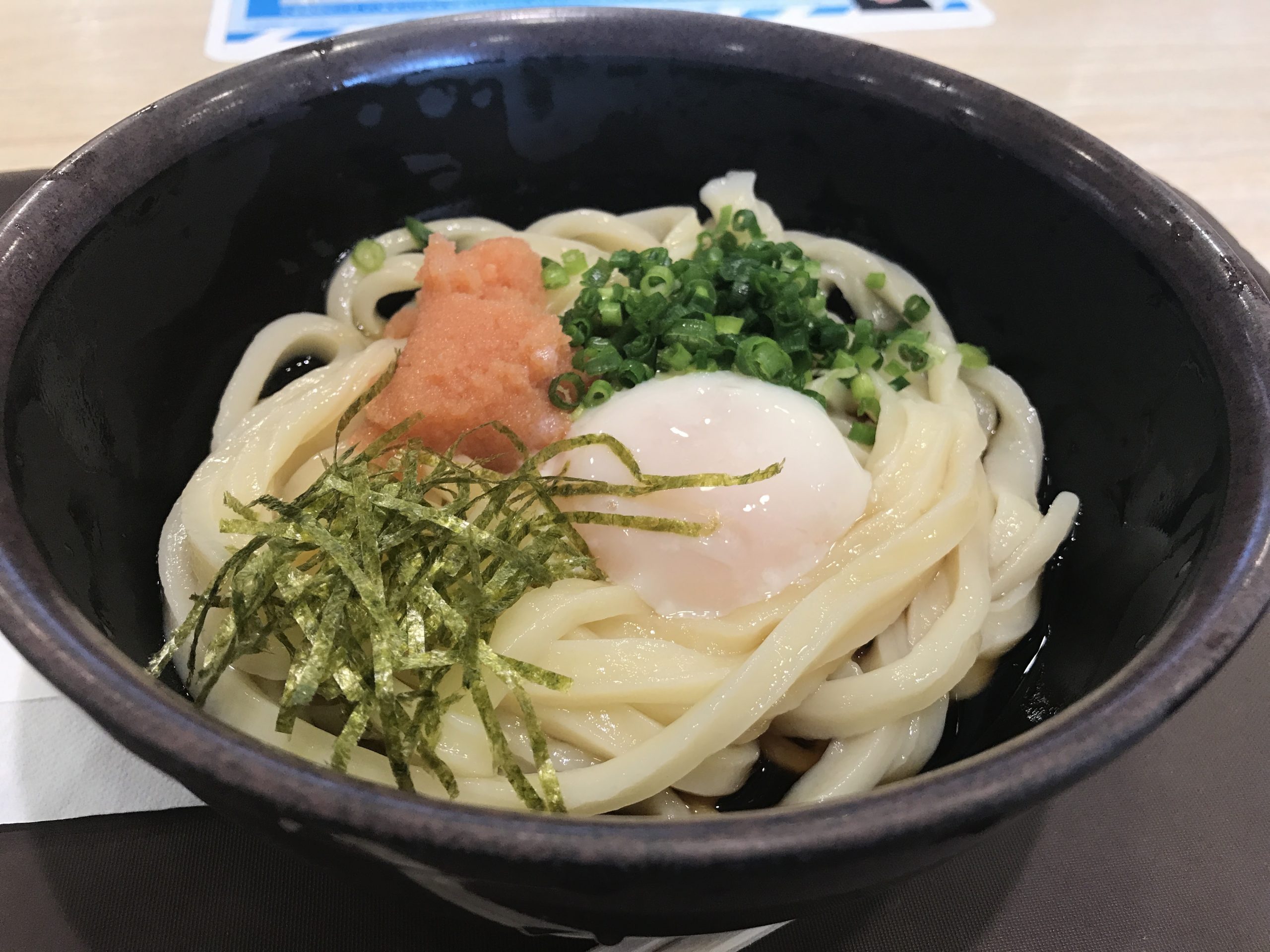 足利SAにあるうどん屋 足柄麺宿で冷やし明太釜玉うどんを食べてみる