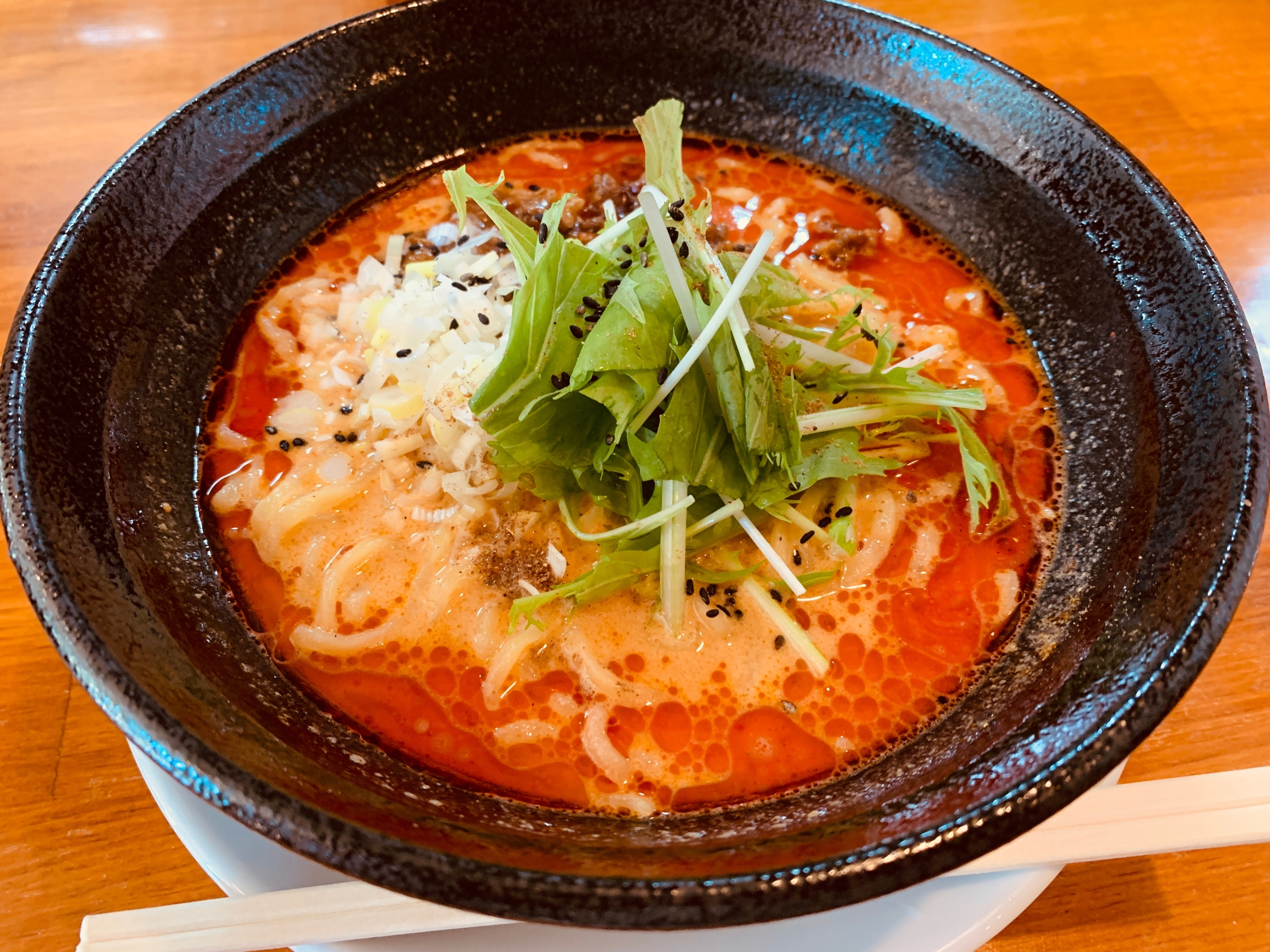 岐阜県北方町のラーメン屋 Hino担担麺 kokuuの”坦々麺”を食べてみる