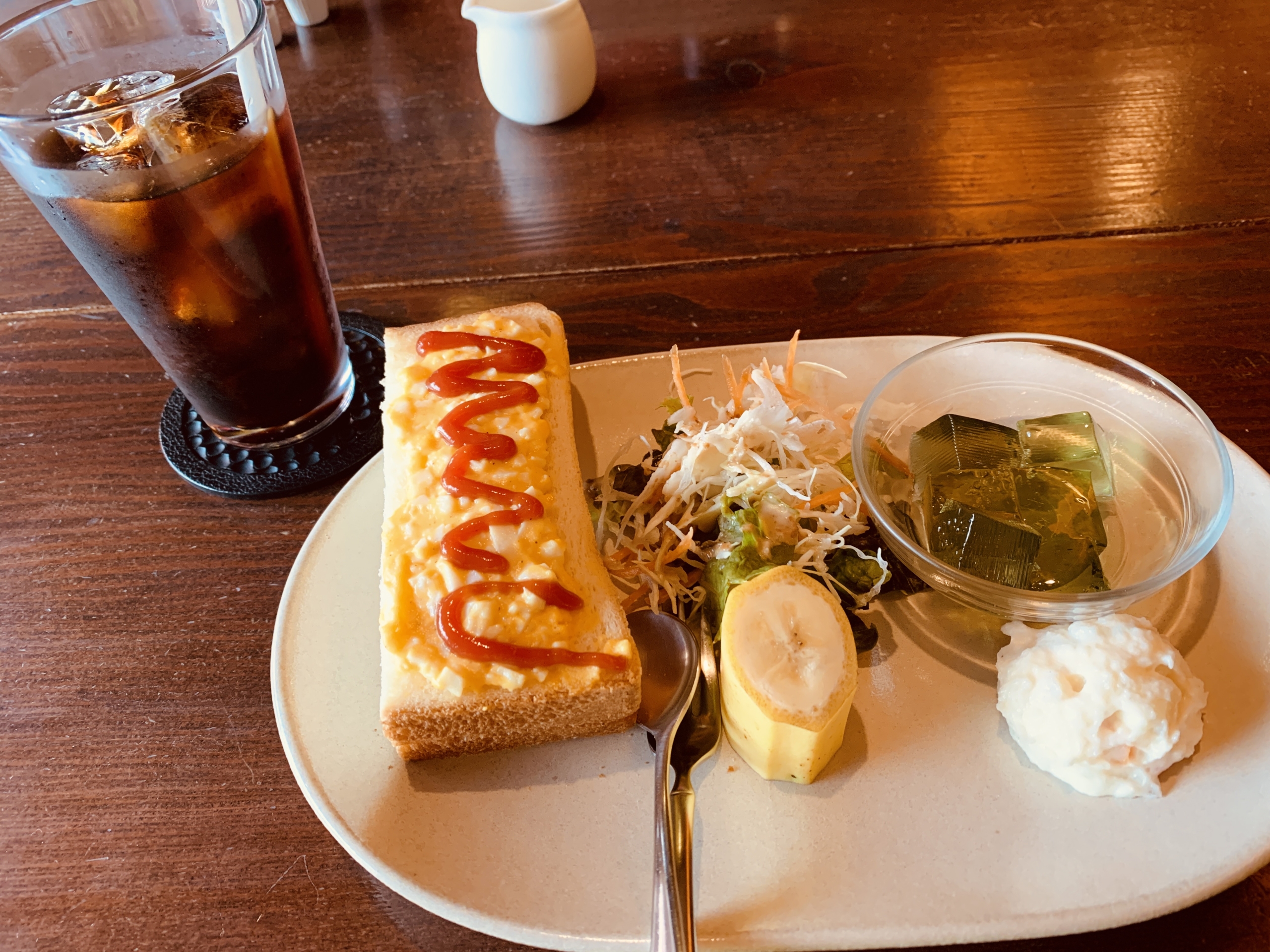 岐阜市の喫茶店 Cafe de La Feuille(カフェ ド ラ フイユ)でモーニングを食べてみる