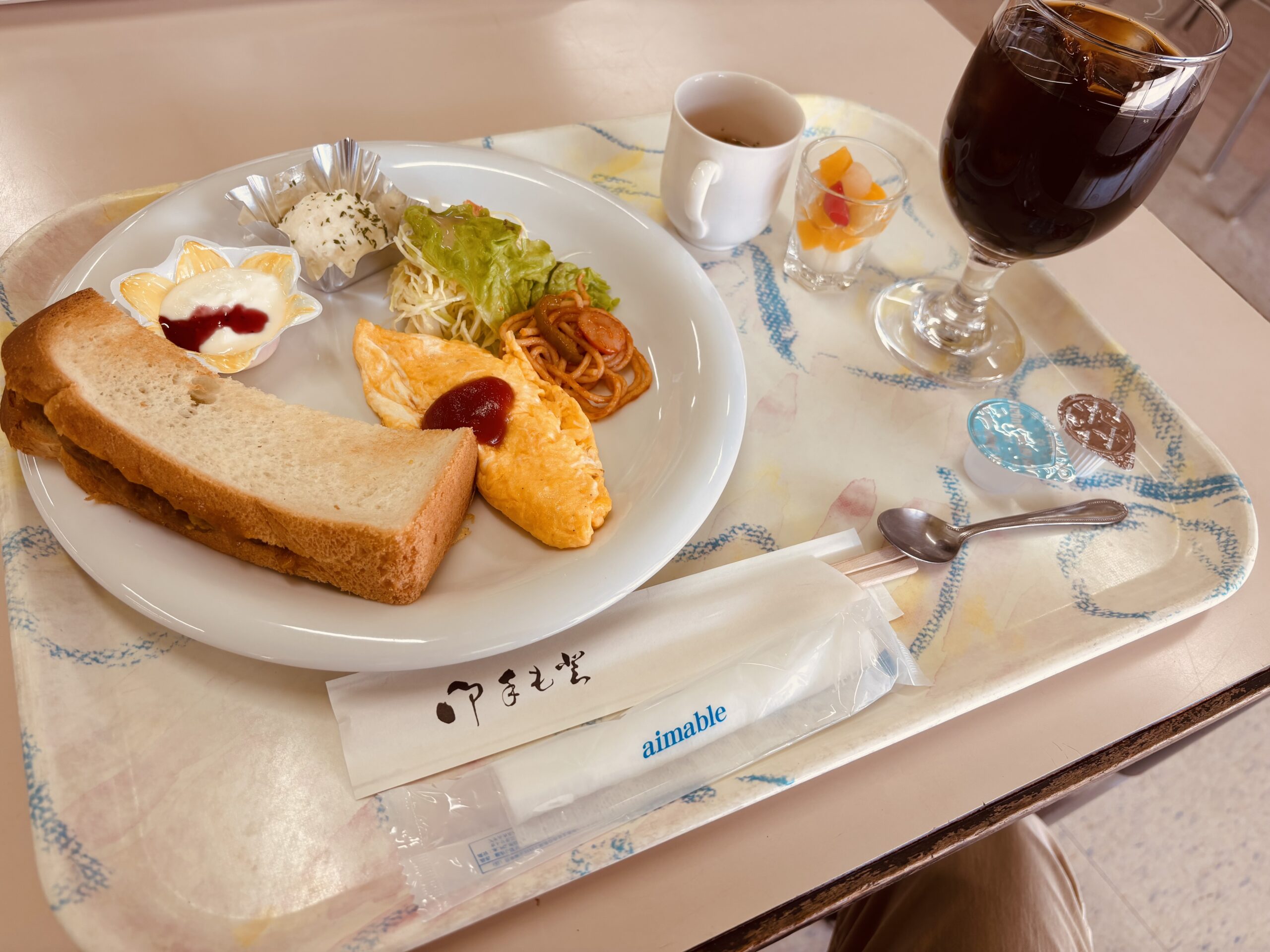 岐阜県の養老ランドにある”レストランひまわり”でモーニングを食べてみる