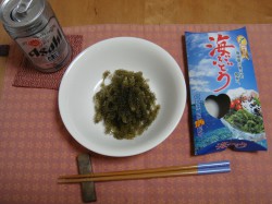 海ぶどうを食べてみる